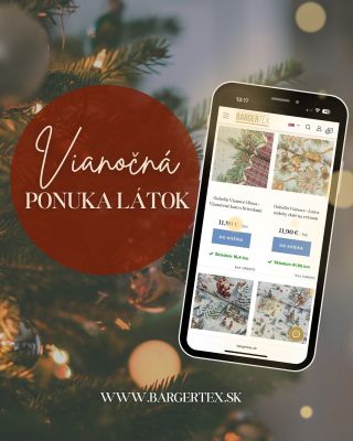 Vianoce sa blížia a s nimi aj čas tvoriť útulnú atmosféru domova.🎄✨ Objavte našu vianočnú ponuku látok, ktoré premenia váš...