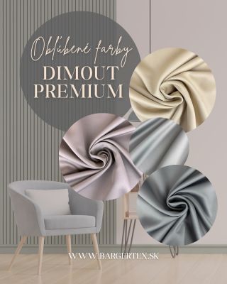 Stvorený pre štýlové a praktické závesy – zatemňovací materiál Dimout Premium dokonale zabraňuje preniku svetla a tepla do...