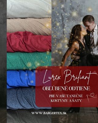 Zažiarte s každým pohybom! ✨💃 Úplet Lurex Briliant v najobľúbenejších odtieňoch je ideálny na tanečné kostýmy, večerné...